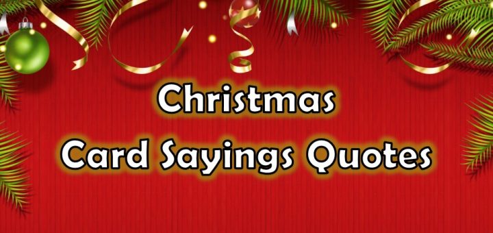 Christmas Card Sayings Quotes