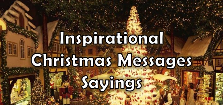 Inspirational Christmas Messages Sayings