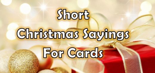 Short Christmas Sayings For Cards