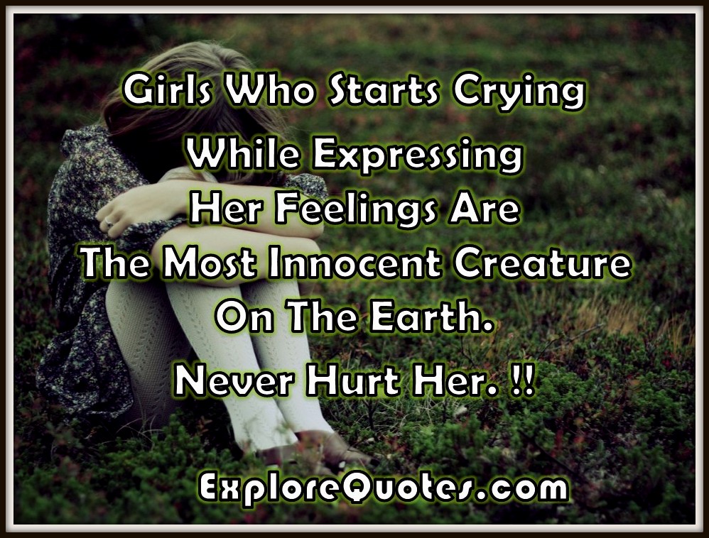 Love SMS - Girls Who Starts Crying