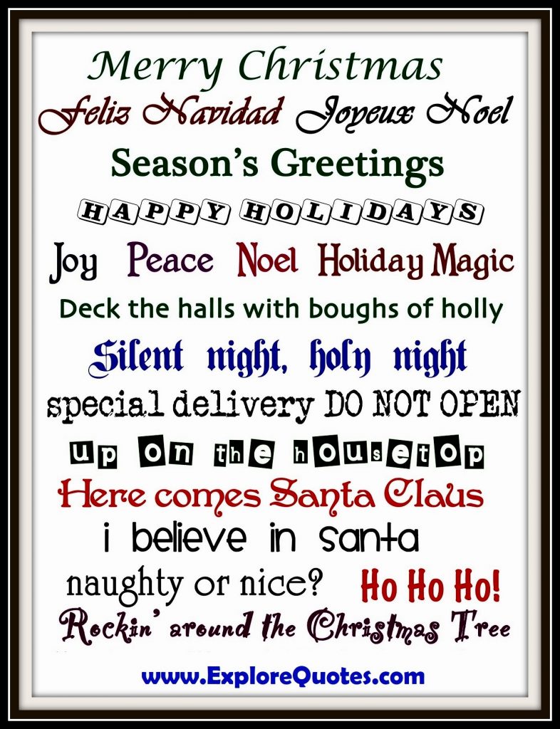 Christmas Phrases