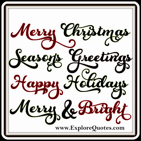 Christmas Phrases | Happy Merry Christmas | Explore Quotes